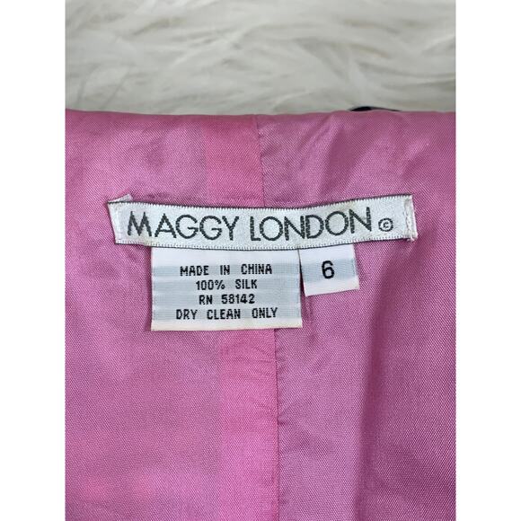 Vintage SILK Taffeta Gingham 2-Piece Jacket Skirt Special Occasion Preppy Modest - Picture 10 of 13